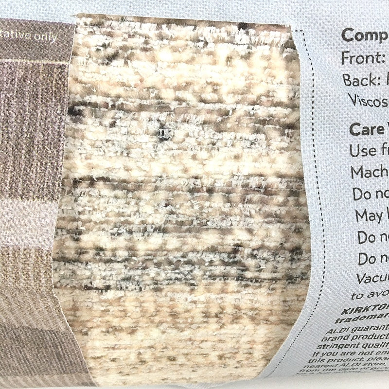 Kirkton House Shapes Neutral Tones Machine Washable Foldable Rug 1.8 x 2.7m NEW