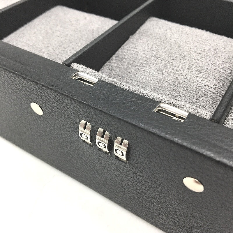 ProCase 10 Slot Watch Case Display Box With 3 Digit Combination Lock Black NEW