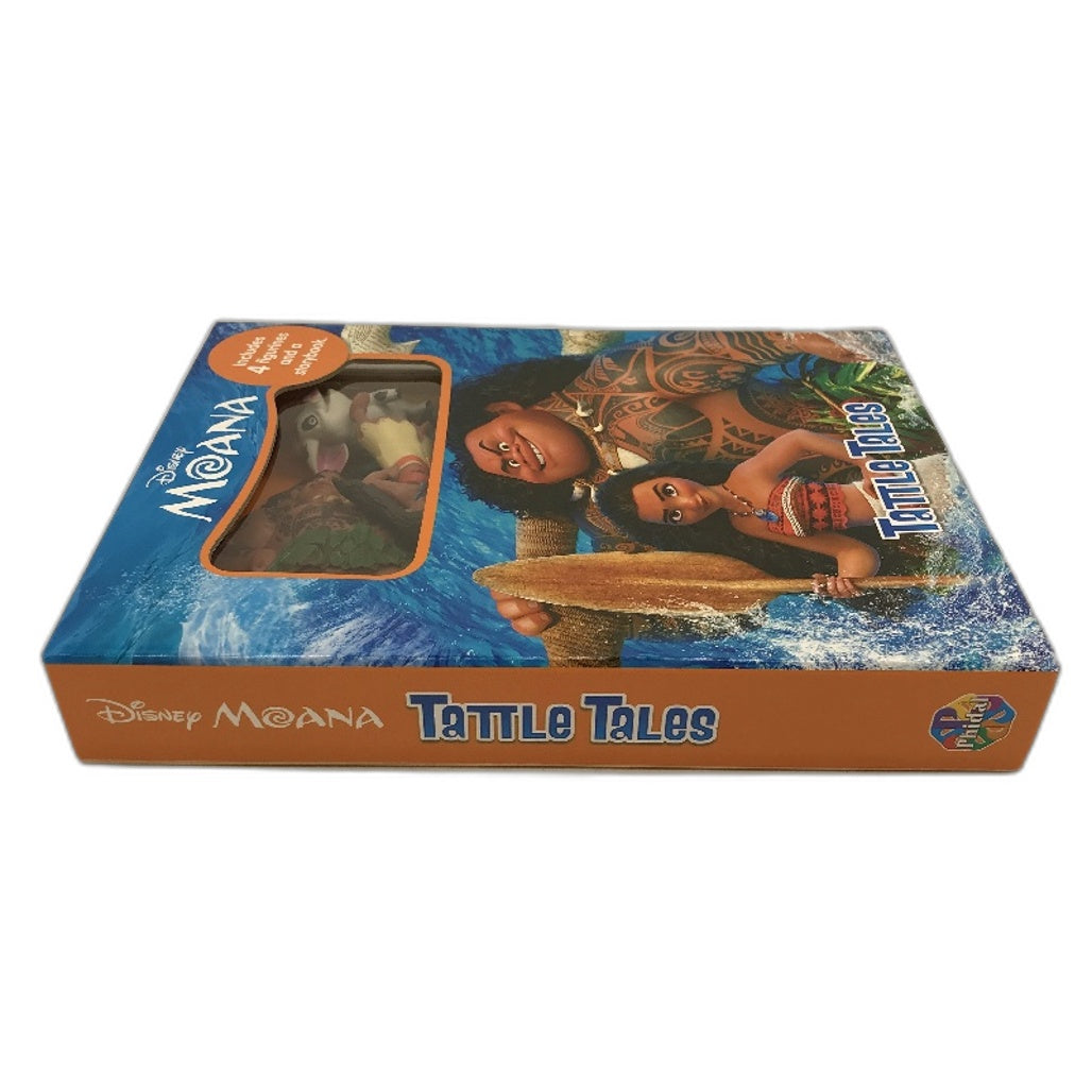 Phidal My Busy Book Disney Moana Tattle Tales Storybook With 4 Figurines NEW