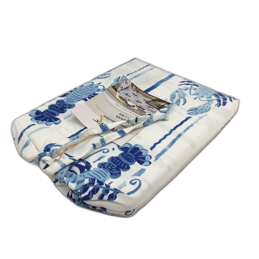 Peppertree Home Collection Blue Lobster Rectangle Tablecloth 130 x 178cm NEW