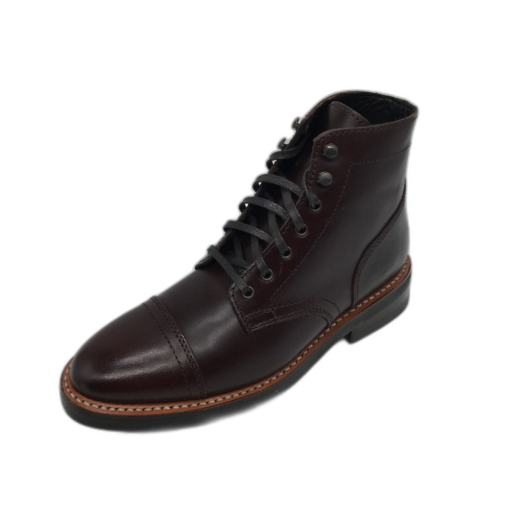 Thursday Boot Company Dark Brown Leather Lace Up Captain Boots Mens US–  Vinnies Online