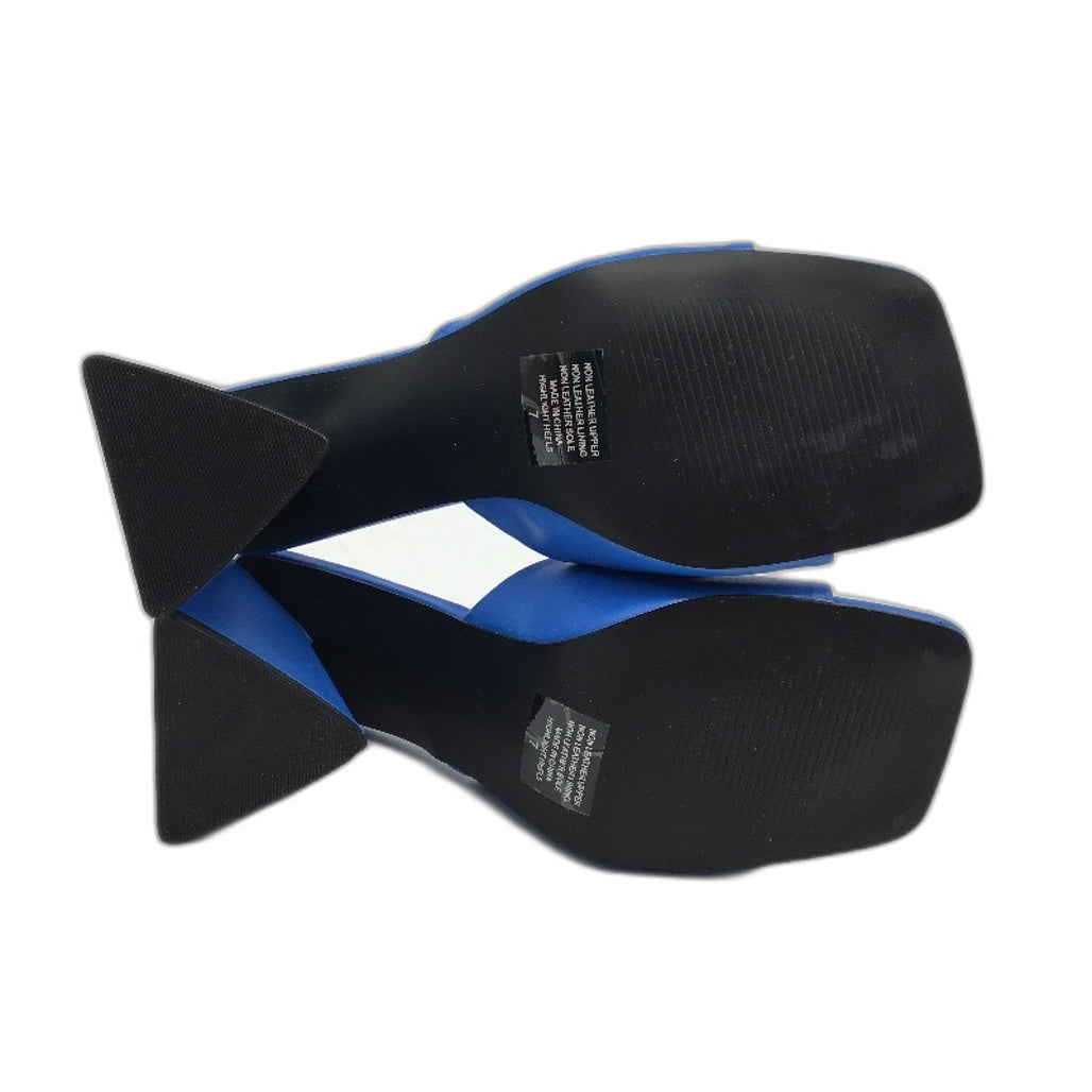 Alice In The Eve Royal Blue Highlight Mule Heels Ladies Size US 7 EU 38 NEW