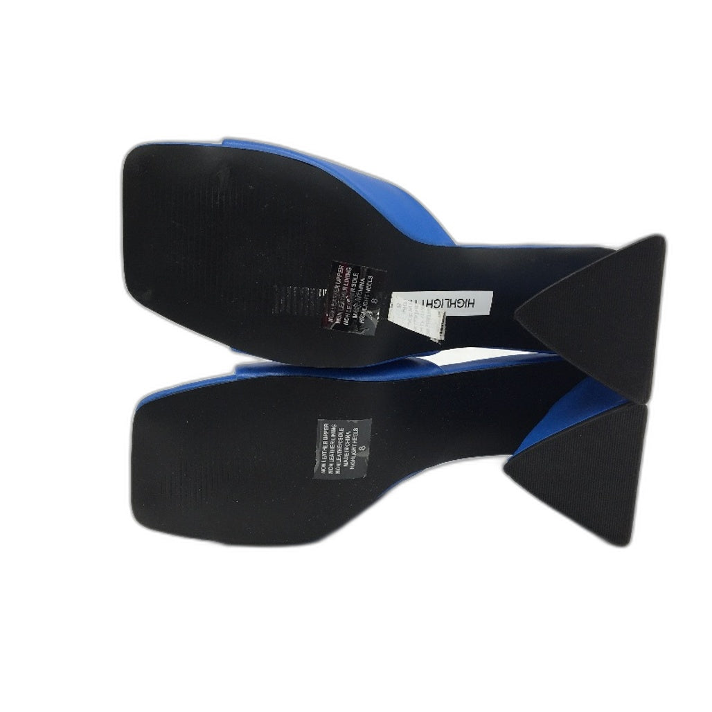 Alice In The Eve Royal Blue Highlight Mule Heels Ladies Size US 8 EU 39 NEW