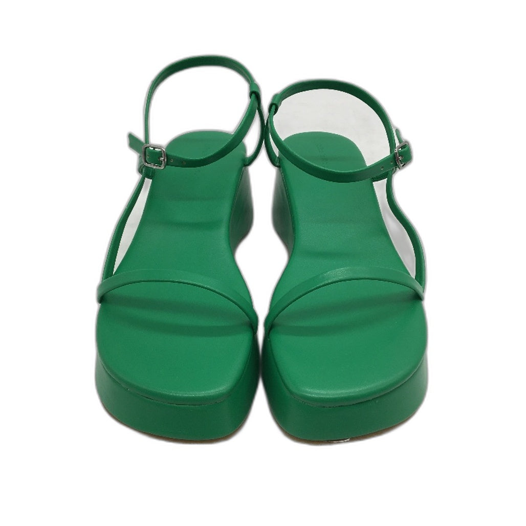 Alice In The Eve Green Fern Lola Flatform Sandals Ladies Size US 7 EU 38 NEW