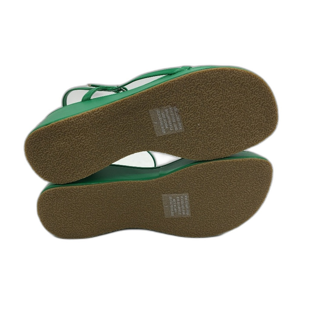 Alice In The Eve Green Fern Lola Flatform Sandals Ladies Size US 7 EU 38 NEW