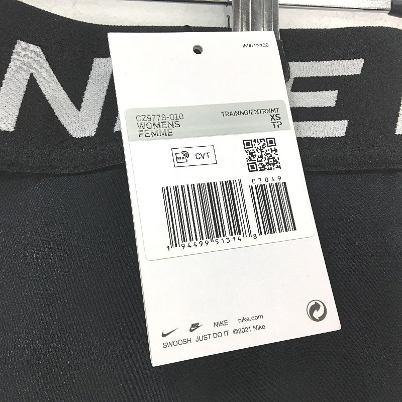 Nike Pro Mid Rise Mesh Paneled Tight Fit Black Leggings Ladies Size XS NEW