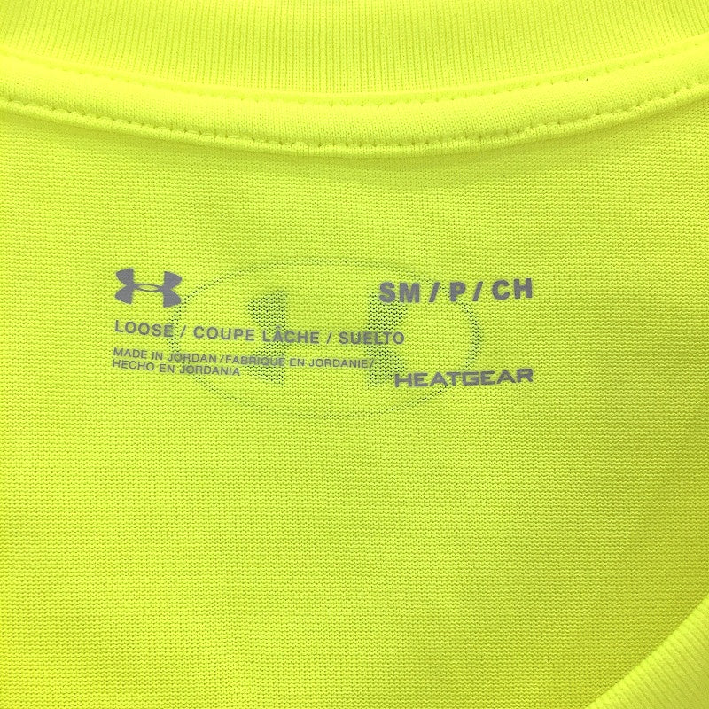 Under Armour Tech V Neck Neon Yellow Training Shirt Ladies Size Small NEW