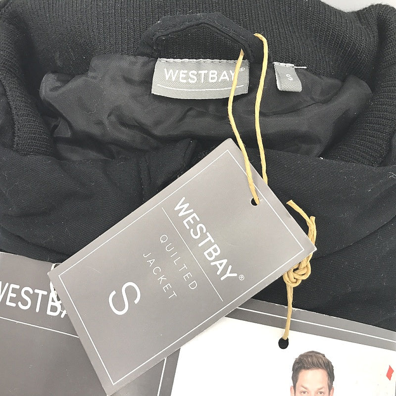 Westbay Black Quilted Bomber Style Jacket Mens Size S NEW