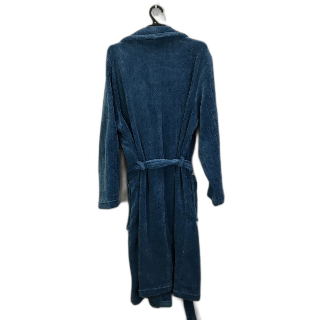 Westbay Super Soft Plush Blue Waist Tie Up Fleece Robe Mens Size L NEW