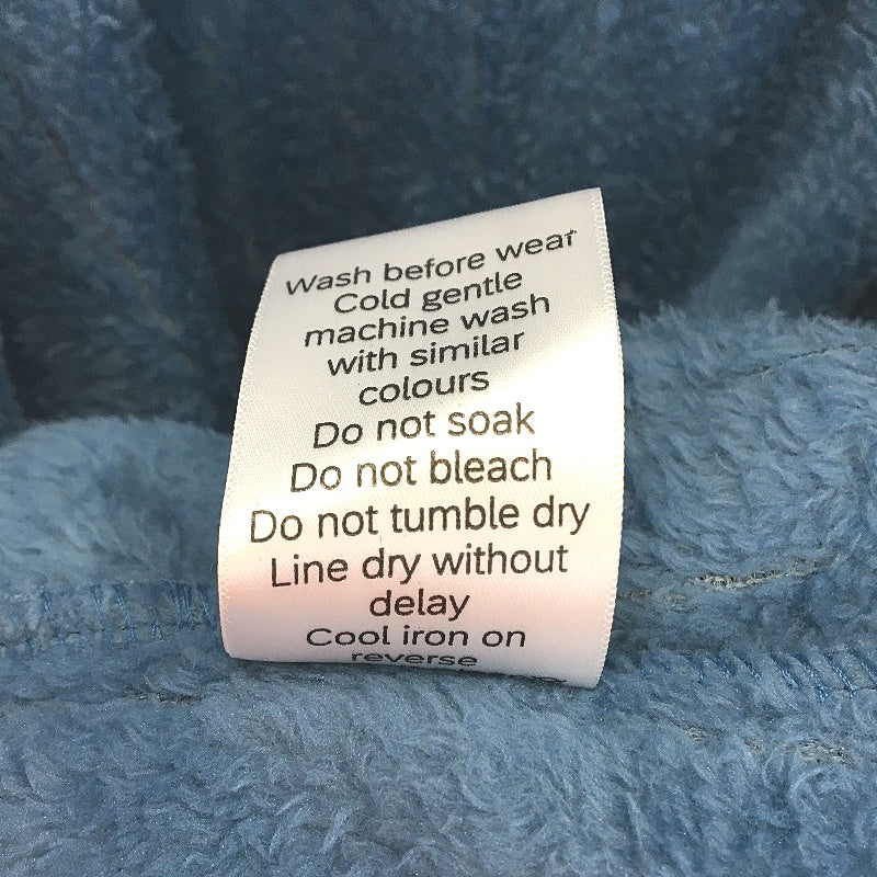 Westbay Super Soft Plush Blue Waist Tie Up Fleece Robe Mens Size L NEW