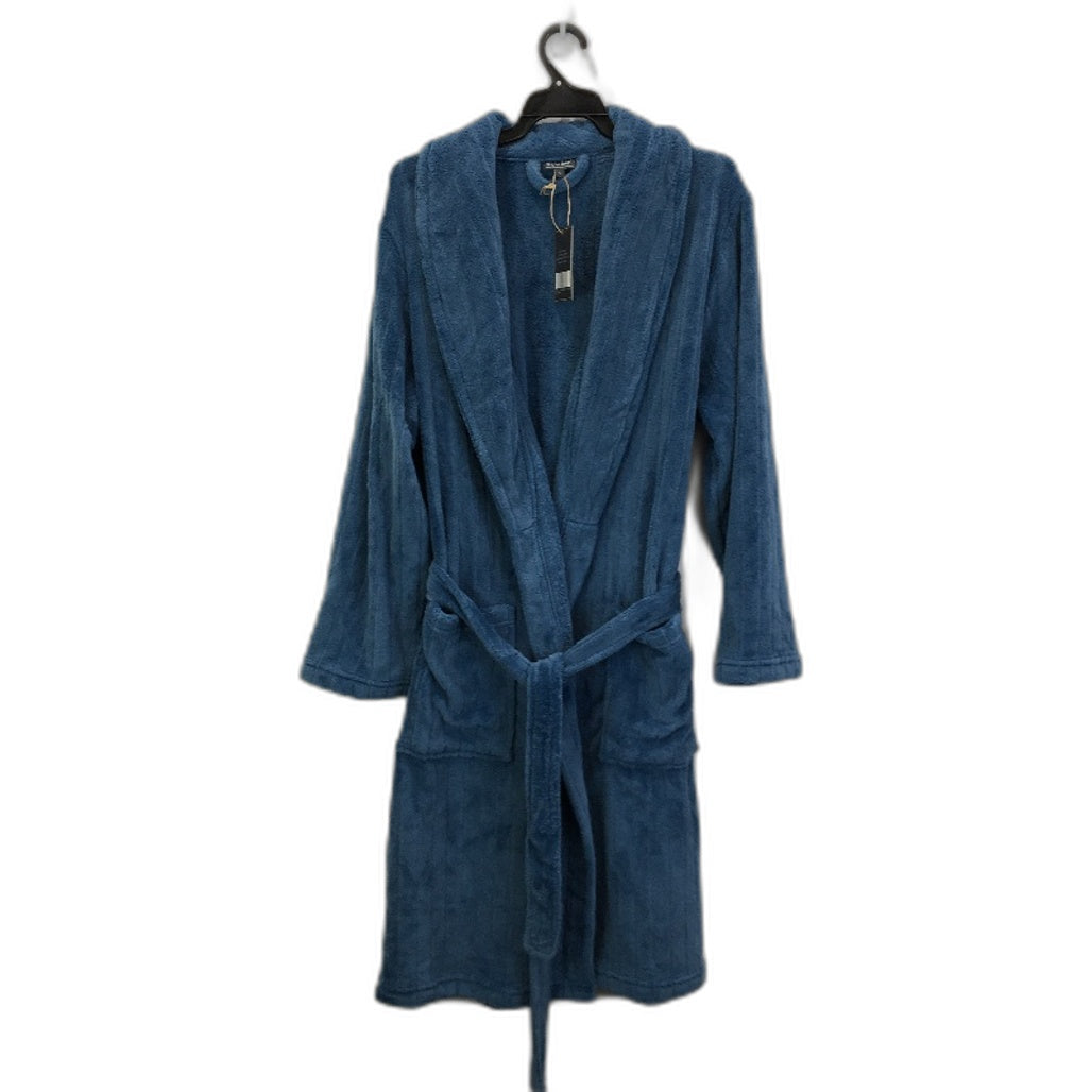 Westbay Super Soft Plush Blue Waist Tie Up Fleece Robe Mens Size S NEW