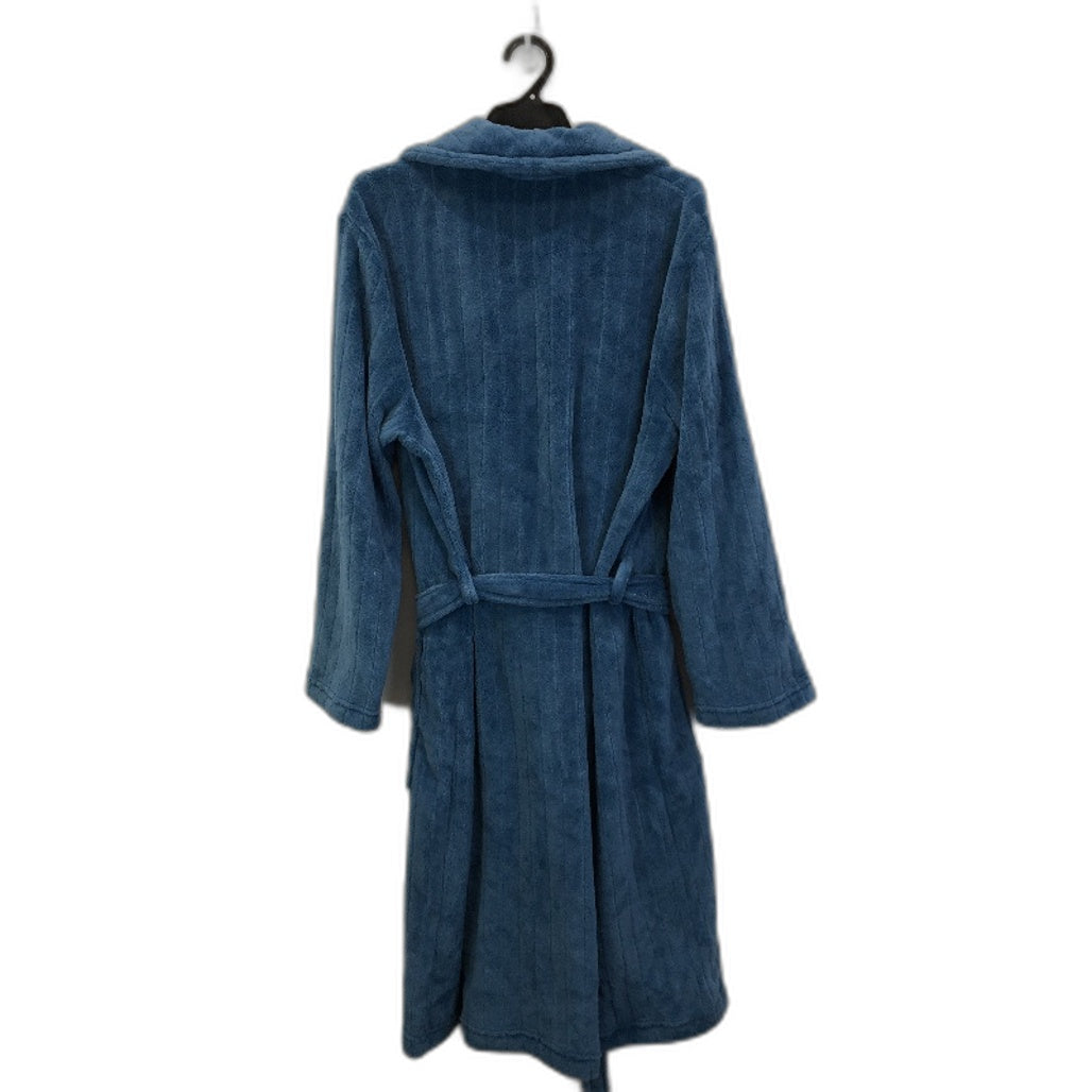 Westbay Super Soft Plush Blue Waist Tie Up Fleece Robe Mens Size S NEW