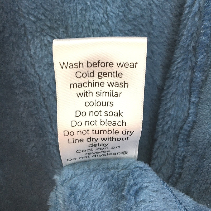 Westbay Super Soft Plush Blue Waist Tie Up Fleece Robe Mens Size S NEW