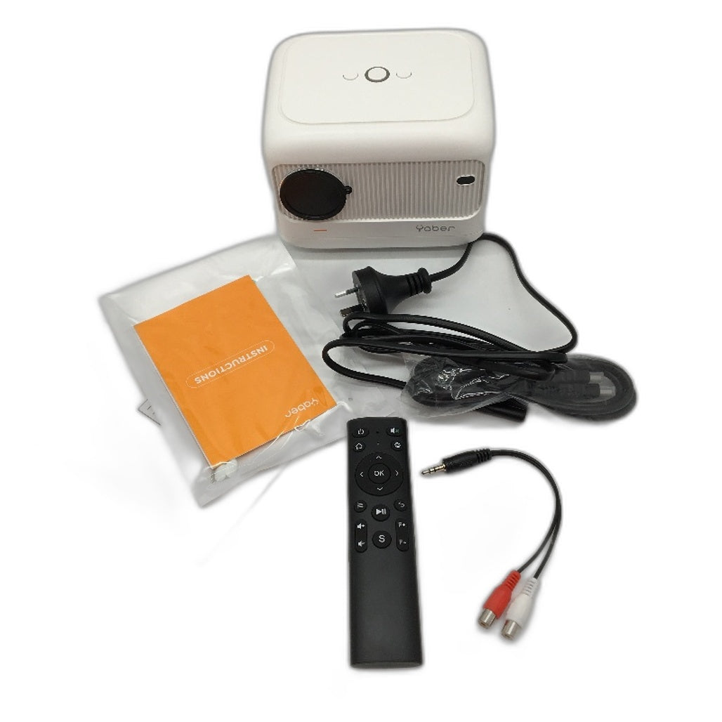 Yaber LCD Mini Video Projector E1 1080P Electric Focus DEMO