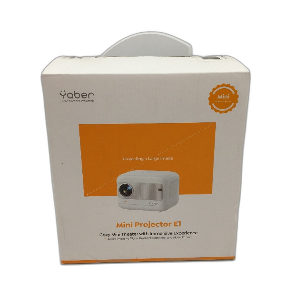 Yaber LCD Mini Video Projector E1 1080P Electric Focus DEMO