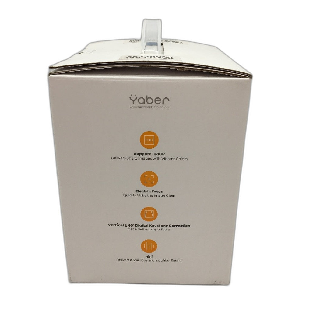 Yaber LCD Mini Video Projector E1 1080P Electric Focus DEMO