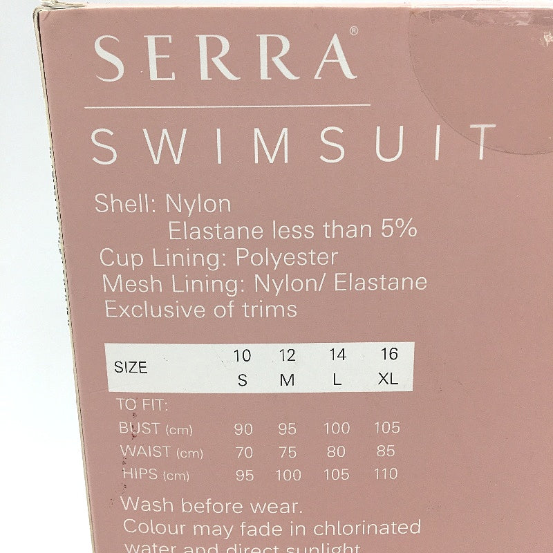 Serra Womens Cobalt Blue One Sholder Textured Swimsuit Size 14 NEW