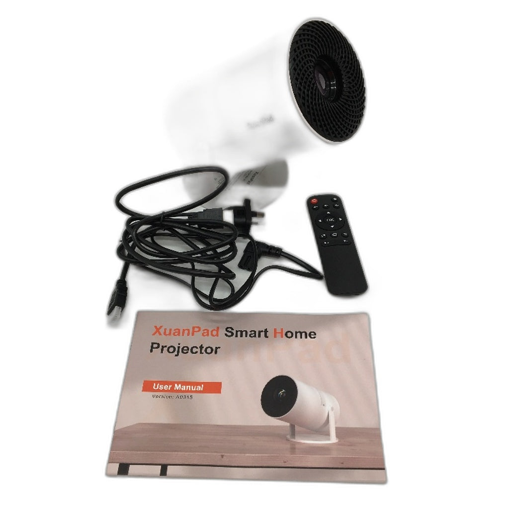 XuanPad Mini Full HD Portable White Home Theater Projector DEMO
