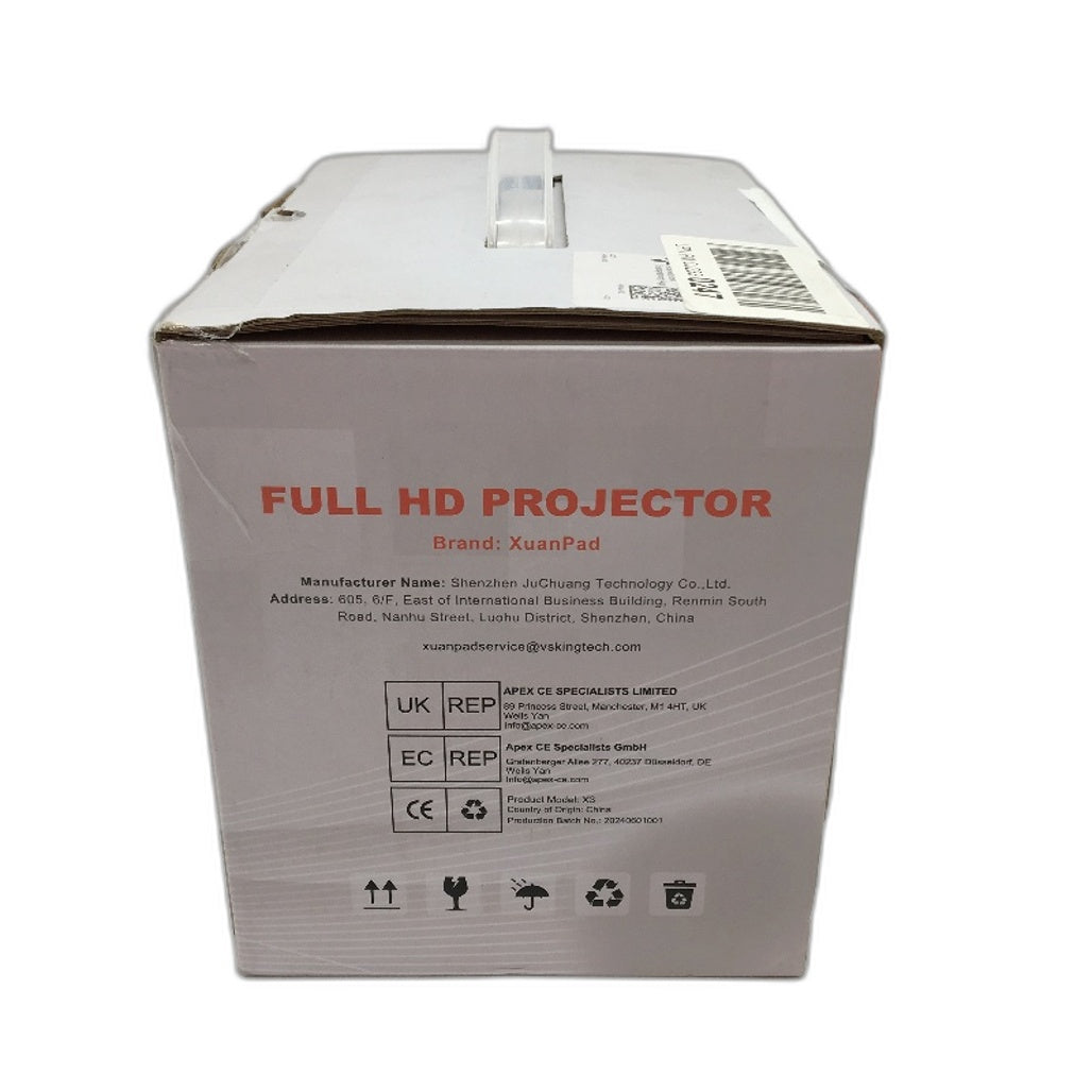 XuanPad Mini Full HD Portable White Home Theater Projector DEMO