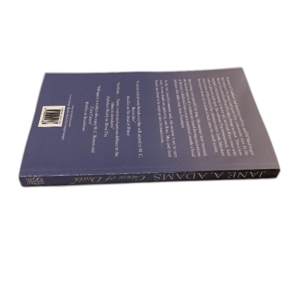 Cause of Death A Rina Martin Mystery Book by Jane A. Adams NEW