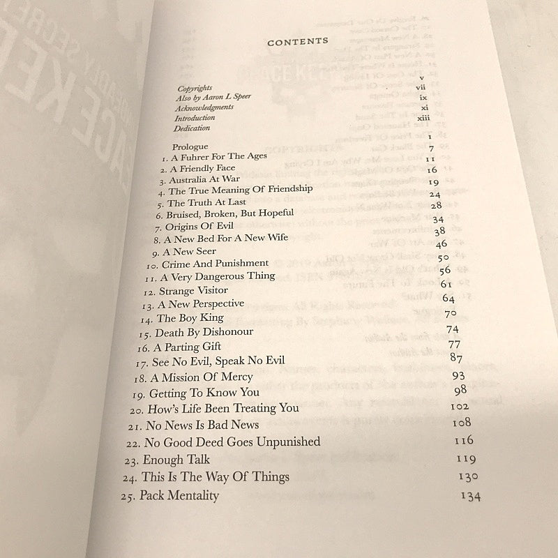 Peace Keeper Part One / Undeadly Secrets Series/ Book by Aron L Speer NEW