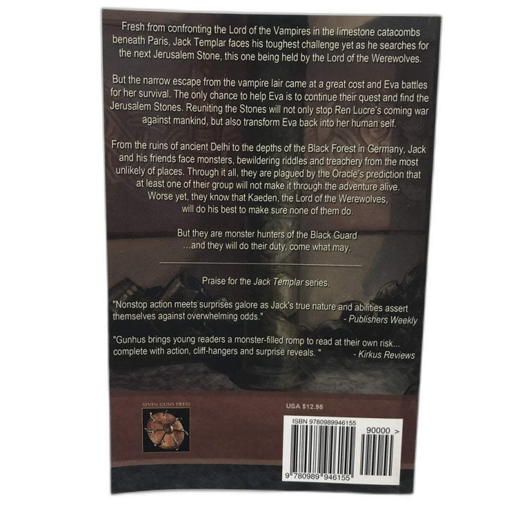 Jack Templar and the Lord of Werewolves Book by Jeff Gunhus NEW