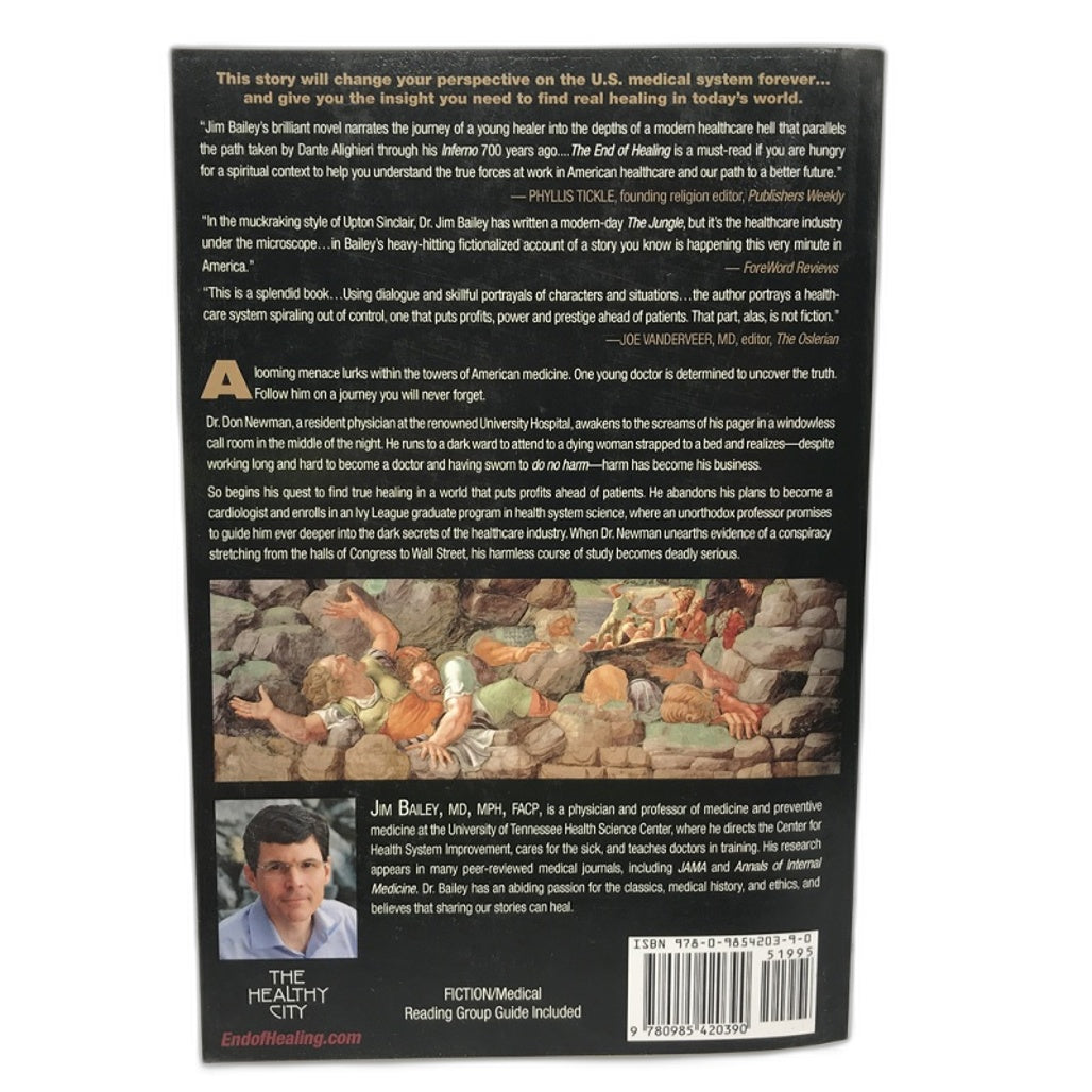 The End of Healing a novel by Jim Bailey Paperback NEW
