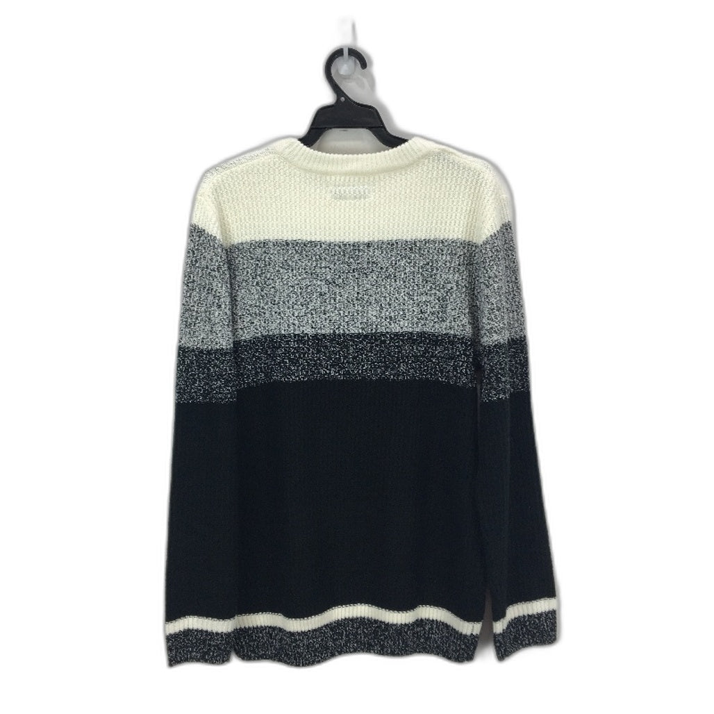 Jeanswest Mens Textured Soft Knit Navy Blue Striped Jumper Size M NEW