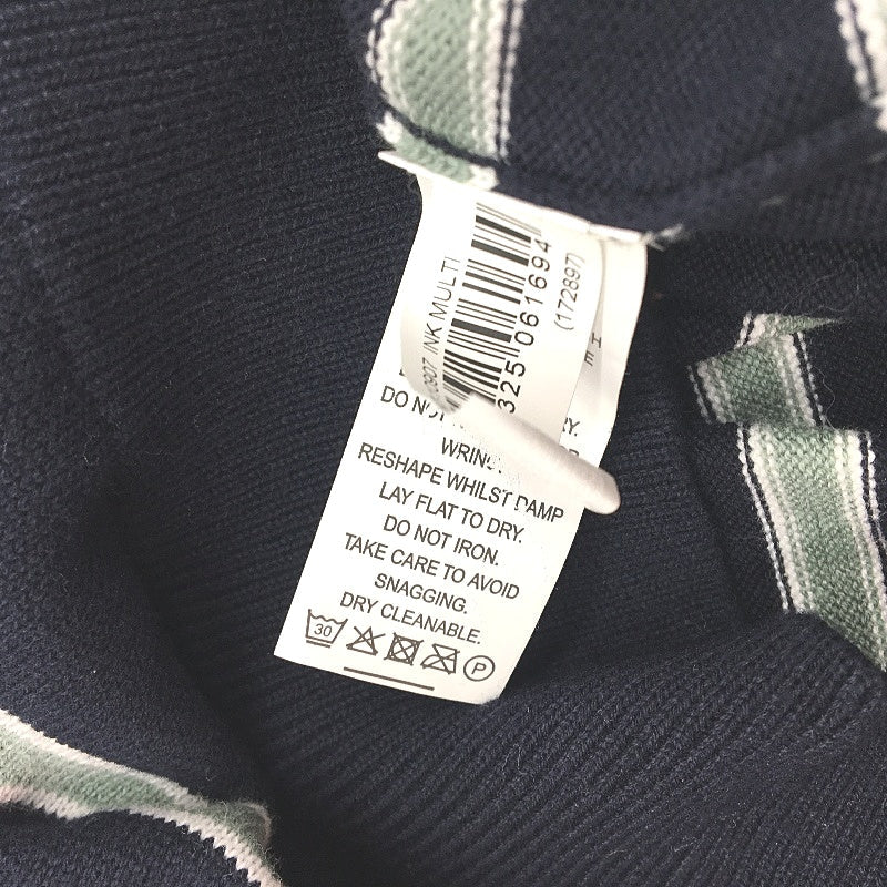 Jeanwest Mens Striped 100 Cotton Black & Green Long Sleeve Jumper Size L NEW