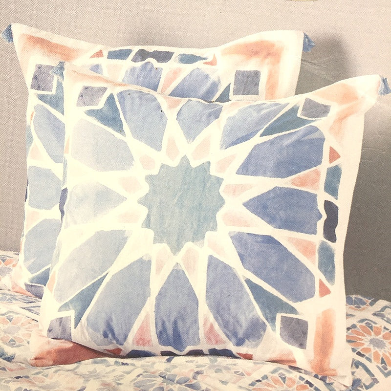 Target 4 Mixed Blue Tones Textures/Colours Europoean Pillow Cases NEW