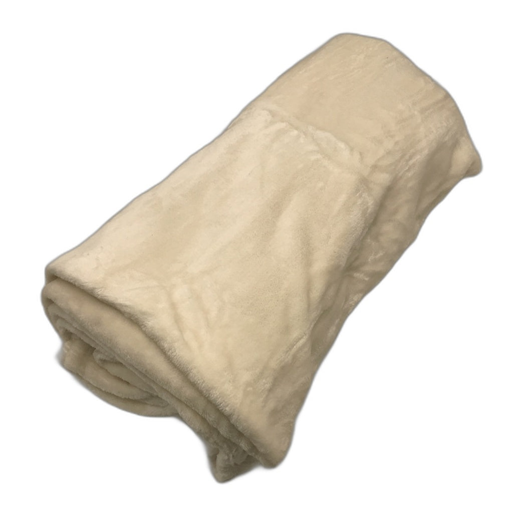 Kirkton House Kids Super Soft Plush Cream White Blanket Single NEW