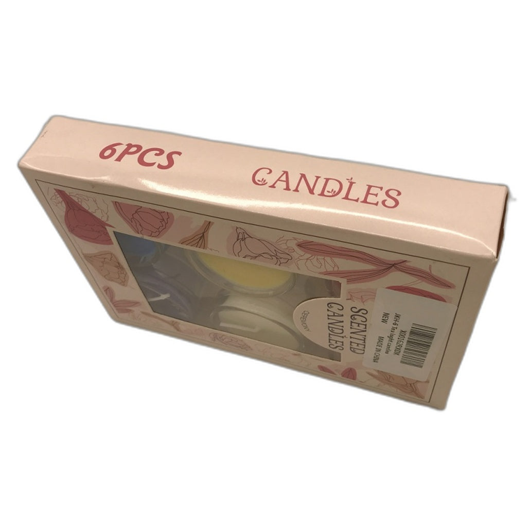 Set of 6 Soy Wax Vanilla Scented &6 Tea Romantic Ceremony Candles NEW