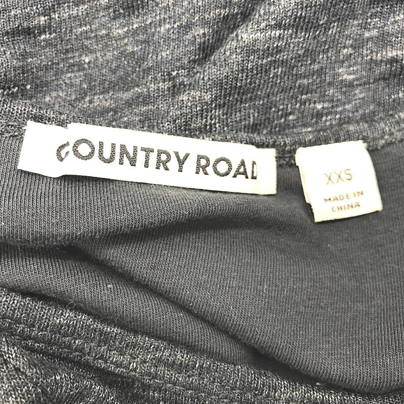 Country Road Womens Short Sleeve Grey Linen Blend Size Xxs NEW