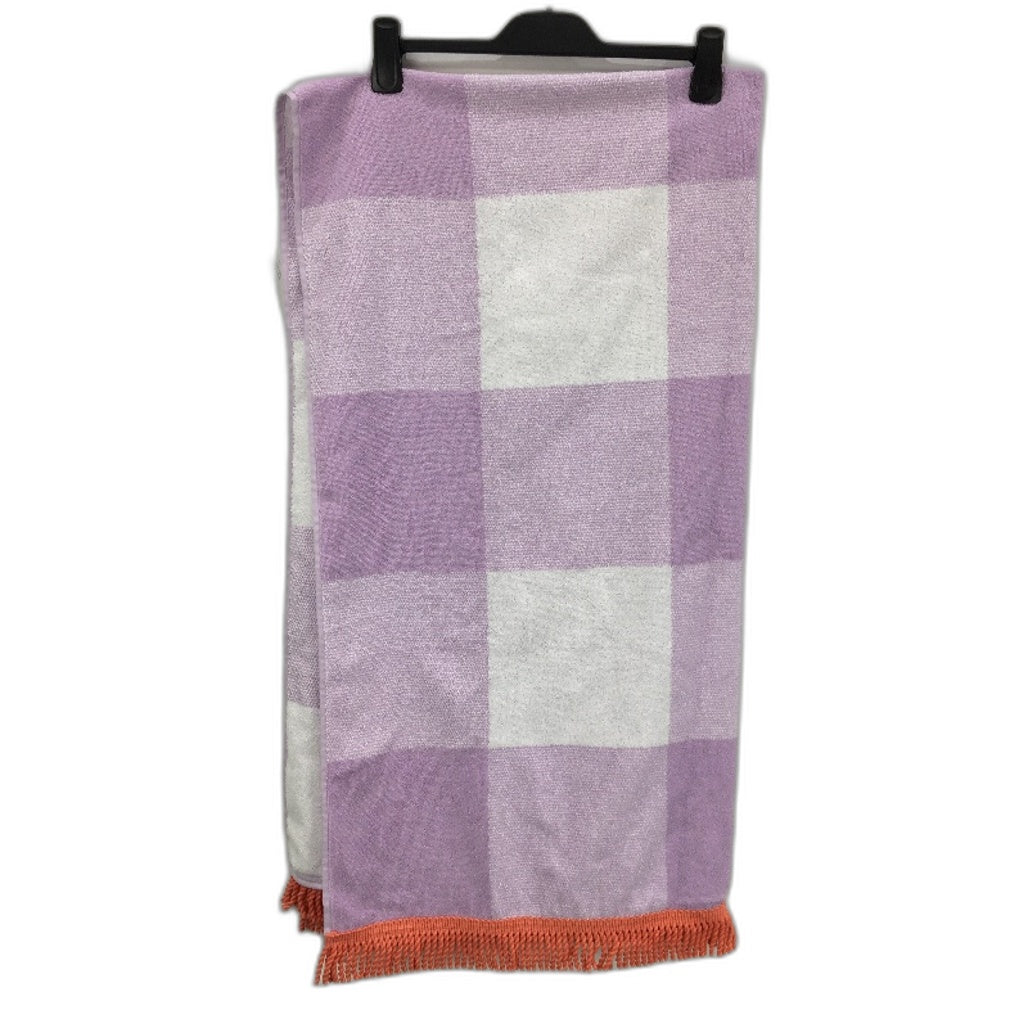 Target 2Pack Angie Gingham Jacquard Green & Purple Large Beach Towels NEW