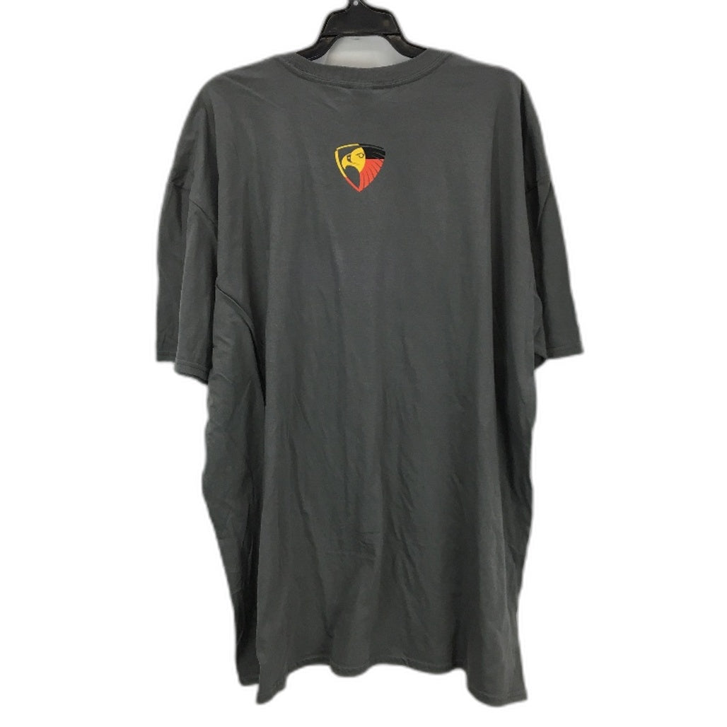 Gildan Hawthorn Hawks 'Silk400' 100% Cotton Grey Tee Shirt Mens Size 3XL NEW
