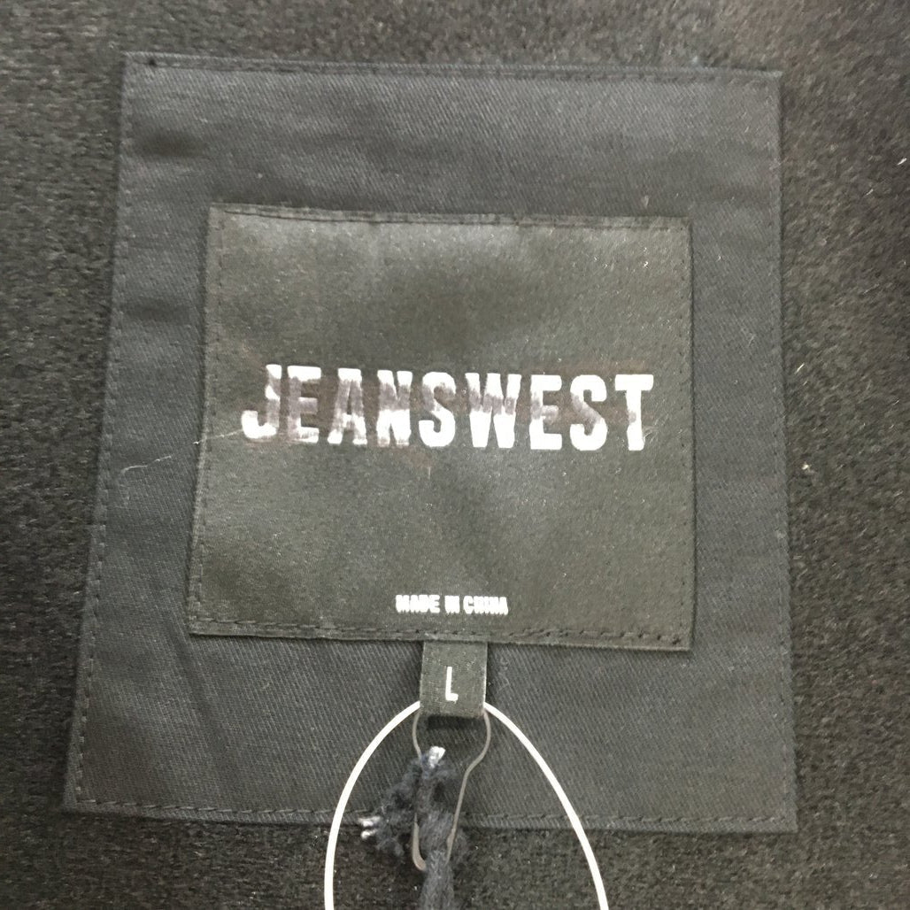 Jeanswest Basic Hooded Black Zip Thru Jacket Mens Size Large NEW
