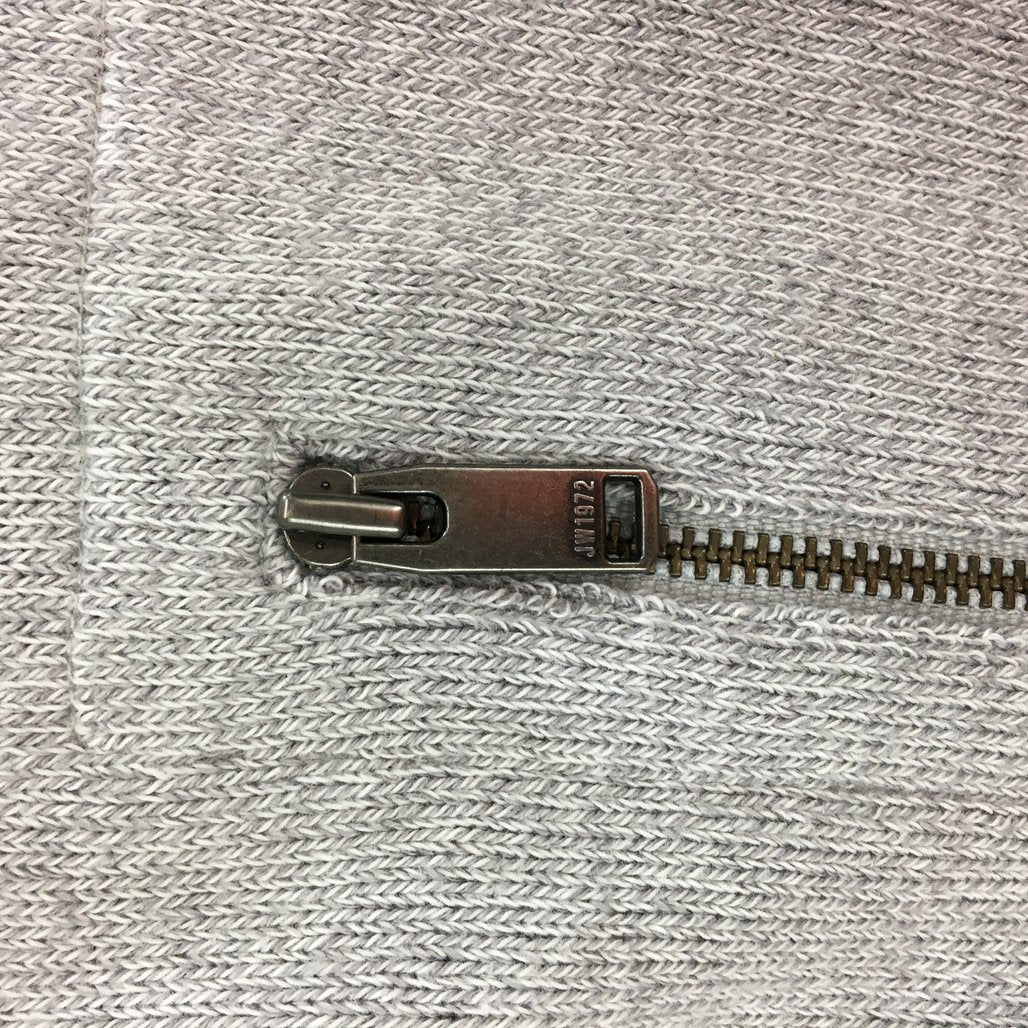 Jeanswest Grey Knit Zip Thru Front Chest Pocket Jacket Mens Size Medium NEW