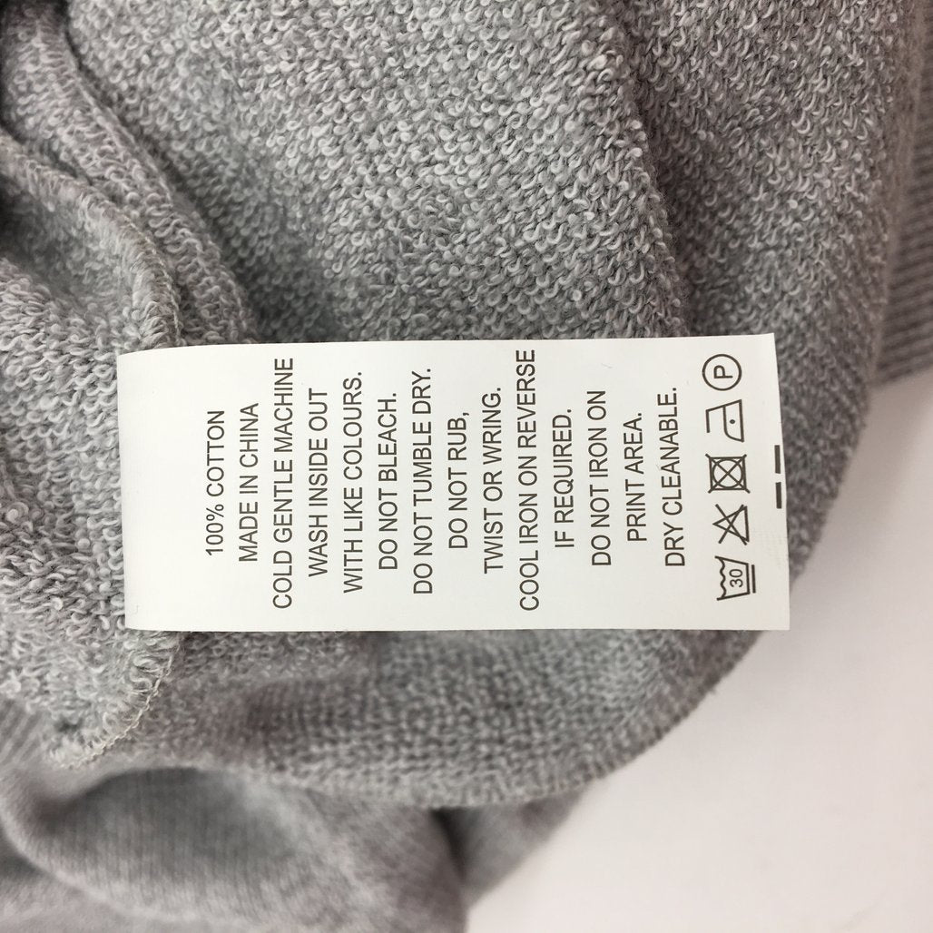 Jeanswest Grey Knit Zip Thru Front Chest Pocket Jacket Mens Size Medium NEW