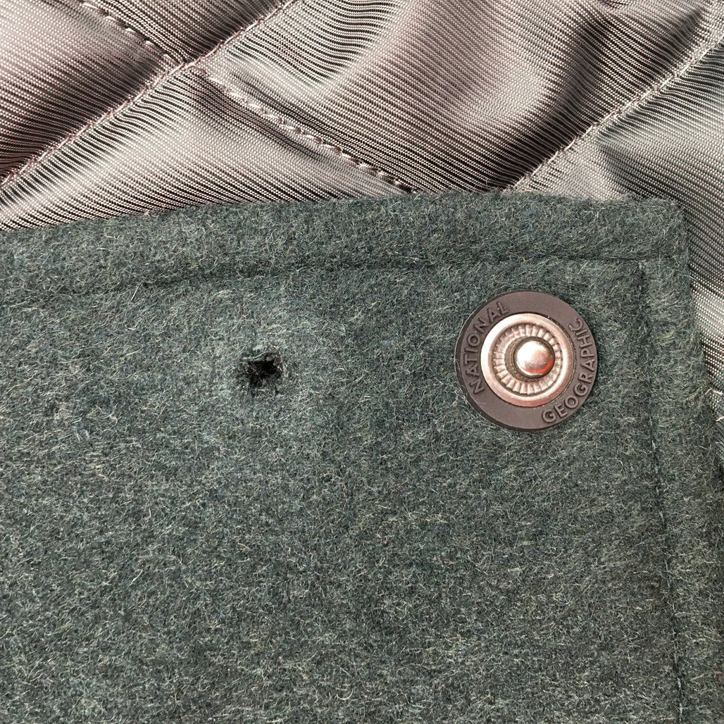 National Geographic Emerald Green Varsity Bomber Jacket Mens Size US Medium NEW