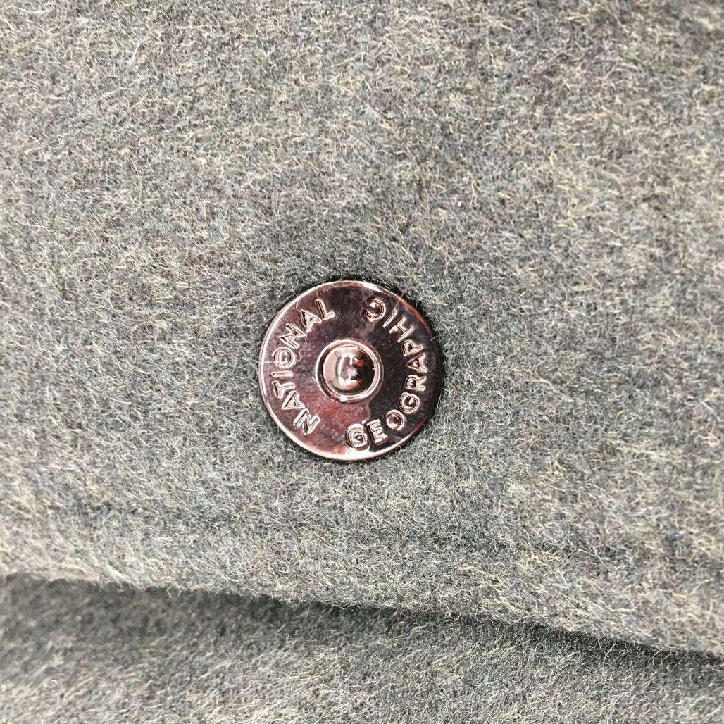 National Geographic Emerald Green Varsity Bomber Jacket Mens Size US Medium NEW