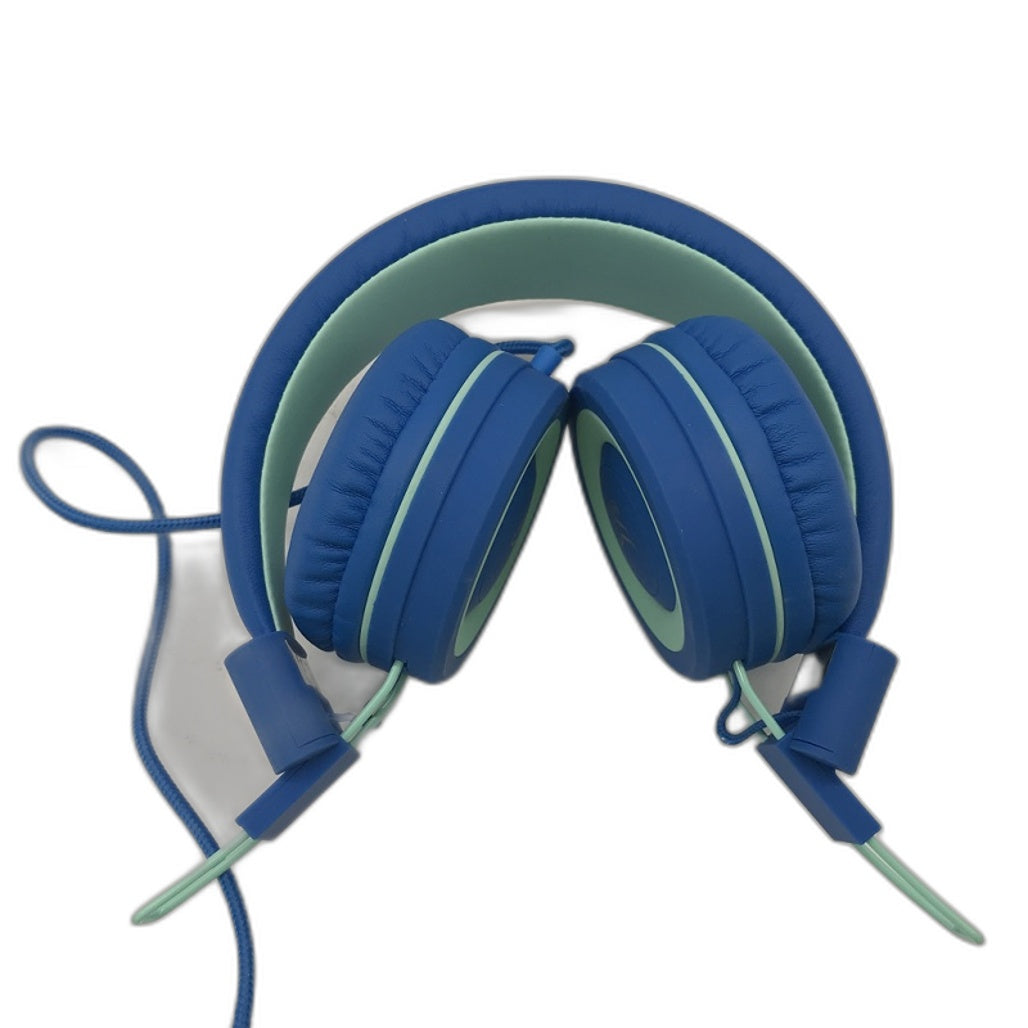 Yomuse C89 Collapsible Wired On Ear Foldable Headphone Blue NEW