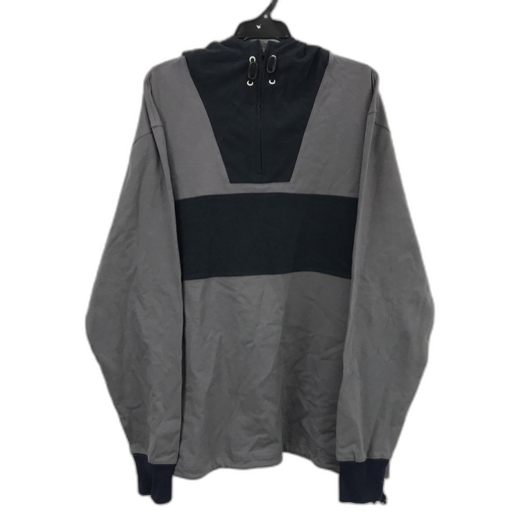 Jeanwest Mens Hooded Zipper Grey&Black Jumper Size L NEW