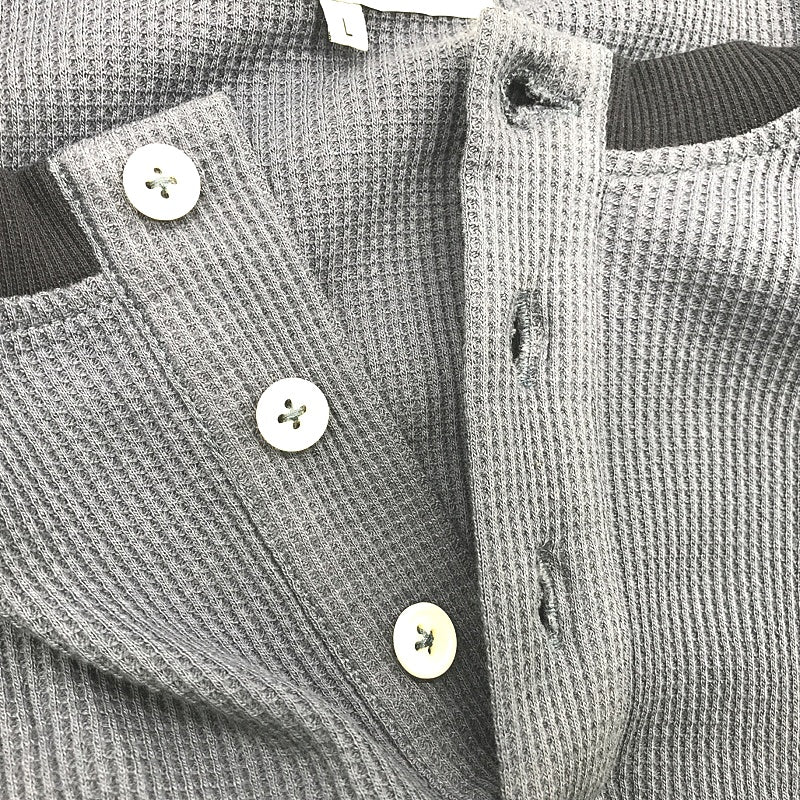 Jeanwest Mens Waffle Textured Long Sleeve Blue Button Shirt Size L NEW