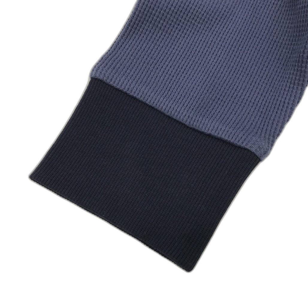 Jeanwest Mens Waffle Textured Long Sleeve Blue Button Shirt Size L NEW