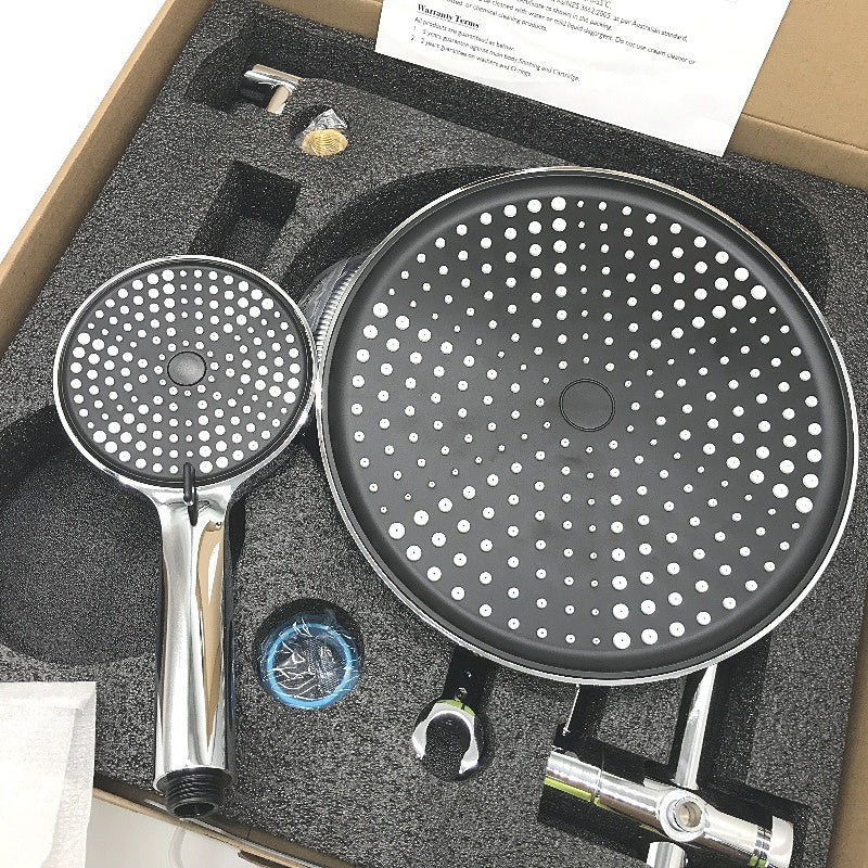 Decaura Round Silver Shower Head Set Model 8560-3 NEW