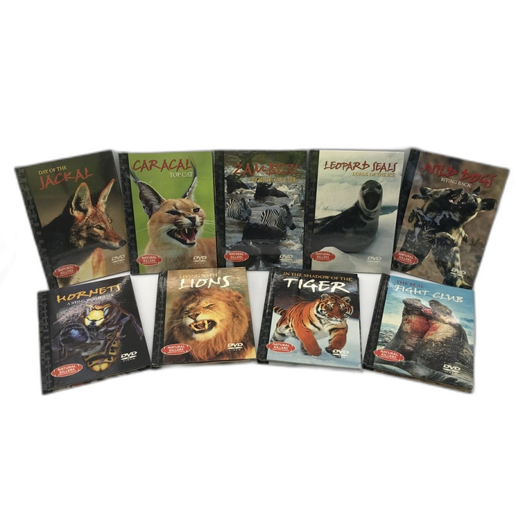 Bulk Lot Nature & Wildlife 9 DVD & Mini Book Lot Inc Wild Dogs & Top Cat