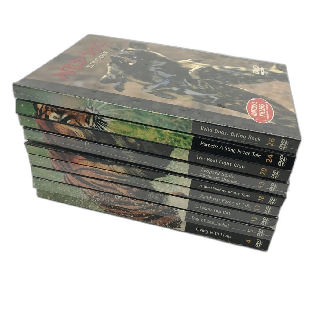 Bulk Lot Nature & Wildlife 9 DVD & Mini Book Lot Inc Wild Dogs & Top Cat