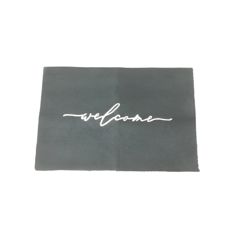 Large Deluxe Black Indoor/Outdoor 'WELCOME' Matt 90 x 60cm NEW