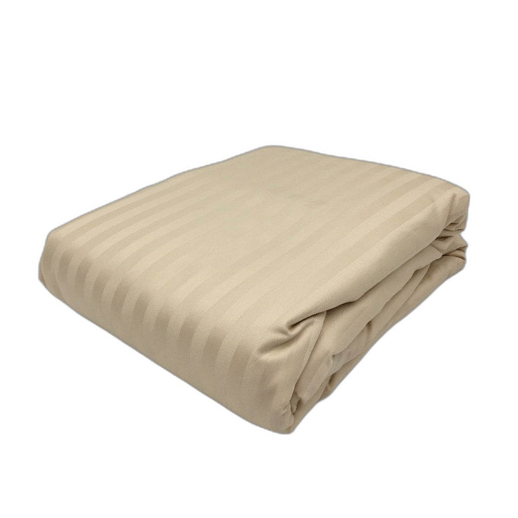 Enviohome 100% Cotton Ivory Cream Stripe Doube Size Quilt Cover Set NEW