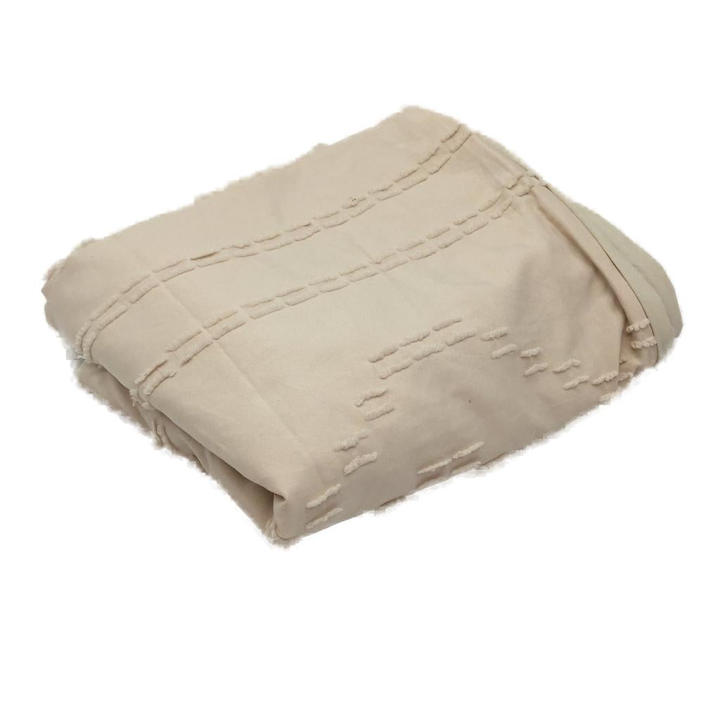 Oli Anderson Set of Beige Textured Double Doona Cover and 1 Pillow Case NEW